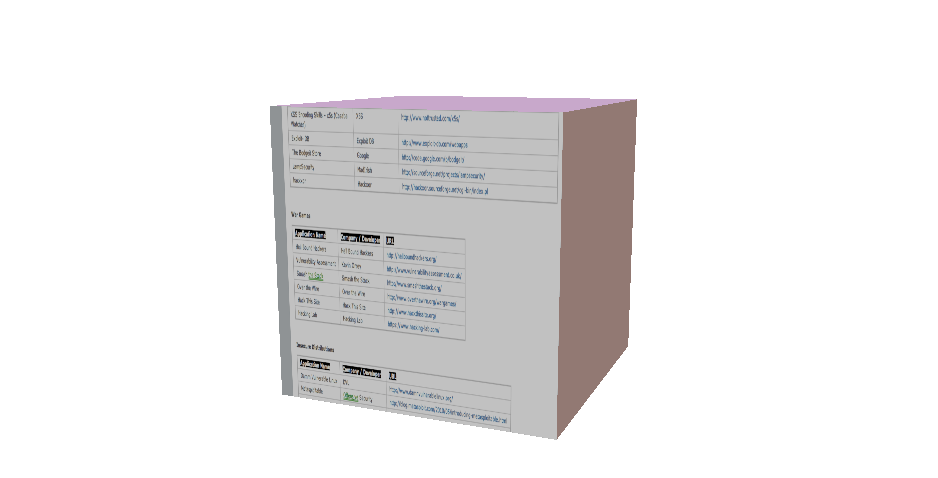 Cubo con Web de Felipe