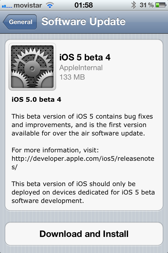 Actualizaciones OTA para iphone 5 #rumor