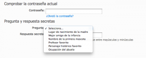 Preguntas secretas en Hotmail