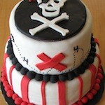 Tarta de cumpleaños pirata