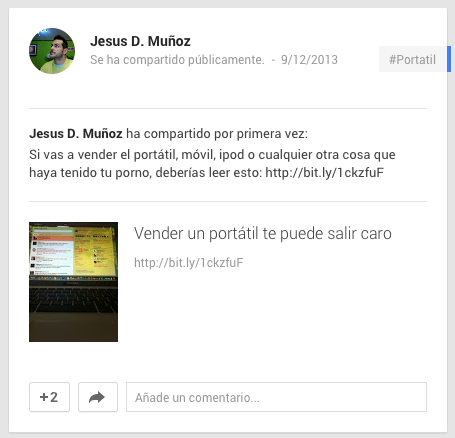 Compartir en Google Plus